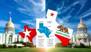 comparisons texas vs other states