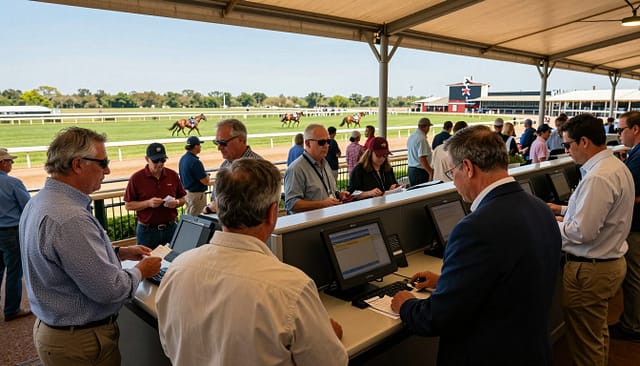 offline betting locations at a Texas horse racing track