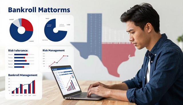 Texas sports betting platforms risk and bankroll management infographic